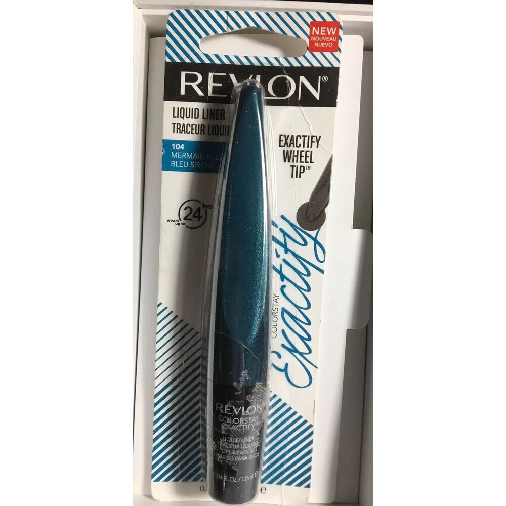 Revlon Colorstay Exactify Wheel Tip Liquid Liner 104 Mermaid Blue 0.03 fl oz NEW